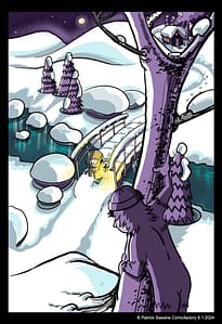 Atelier für Illustration Comic Cartoon Mathilde im Schnee comicfactory Schweiz
