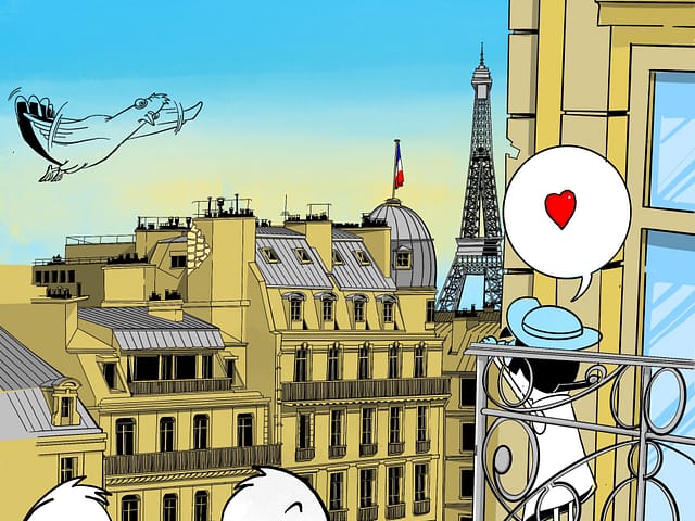 Mathilde in Paris Farbe Prozess Comicfactory 2024