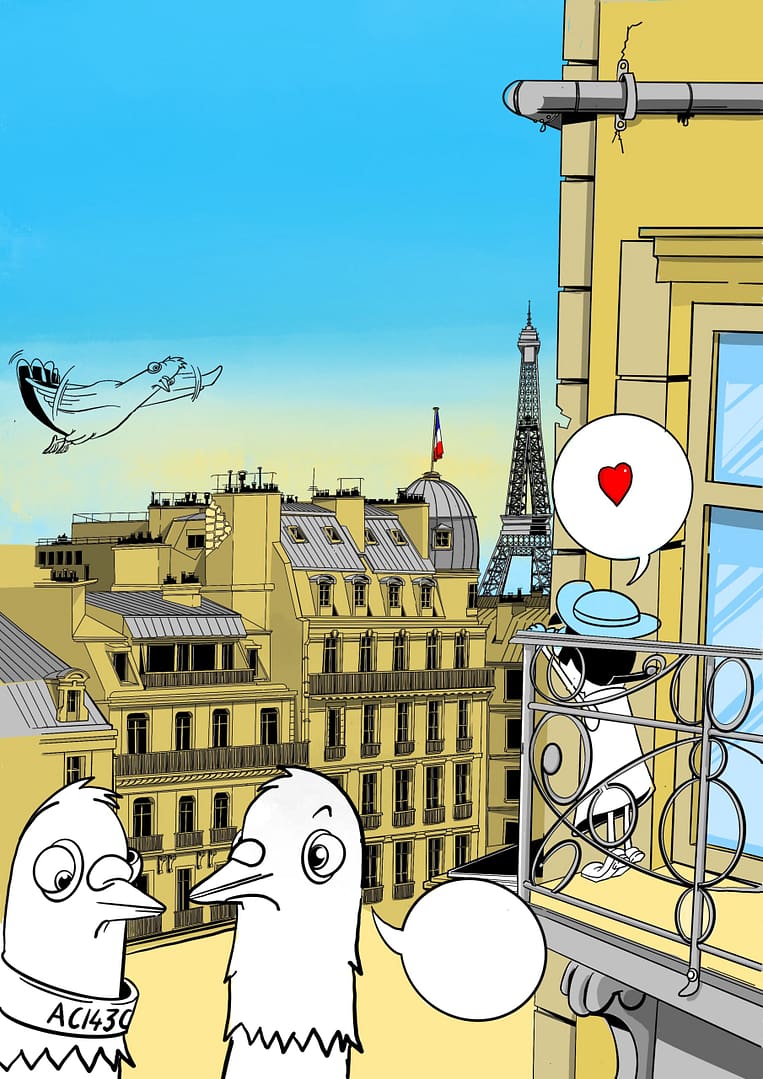 Mathilde in Paris Farbe Prozess Comicfactory 2024